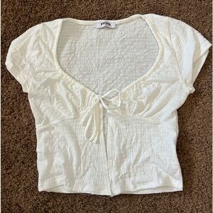 RSQ Flyaway Top OFF WHITE Tillys